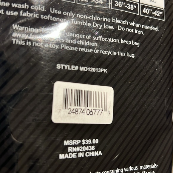 Members Only Mens Performance Sport Boxer Briefs 3 Pack Size XL - Picture 8 of 8